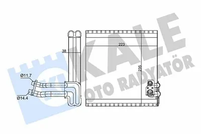 KALE 352235 Evaporator Logan Sandero GM 352235