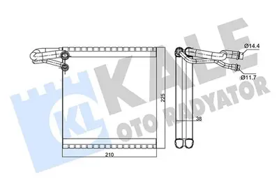 KALE 352240 Evaparator Dacıa Sandero GM 271202671R