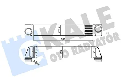 KALE 352440 Turbo Radyatoru 306d1 R.R 3 Vogue L322 02>12 Bmw M57 E65 E66 02>08 GM PML000011