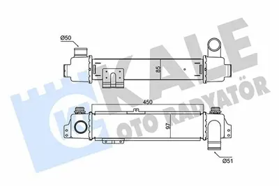 KALE 352475 Intercooler Kıa Sorento 2.5 Crdı 2002> (Turbo Radyatoru) GM 21217526267, GM 21217527666, GM 7526267, GM 7527666