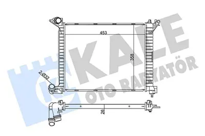 KALE 352565 Motor Su Radyatoru Mını W17 D14 (1nd) R50 R53 One D 03>06 GM 17117788753, GM 7788753, GM 1023110, GM 8MK376718341, GM 8MK376718344, GM 8MK376754031, GM 69704, GM 69704A