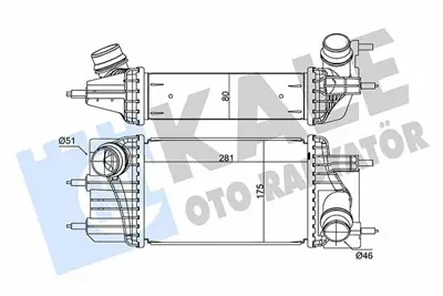 KALE 352890 Intercooler Nıssan Juke 1.5dcı 2010> Pulsar 1.5dcı 2014> Turbo Radyatoru GM 144611KB2B, GM 144611KB2A