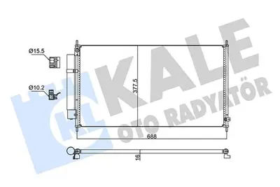 KALE 353115 Klima Radyatoru Honda City 1 3 2002 2008 GM 80110SELT01