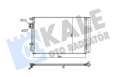 KALE 353130 Klima Radyator ( Kondanser) Komple Hyundaı I20 1.2 2012-> GM 976060U00