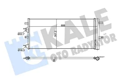 KALE 353160 Klima Radyatoru (Kurutucu Ile) Ford Galaxy Mondeo V S Max 2.0 Tdcı 15=> (At Mt) GM HG9H19710CA