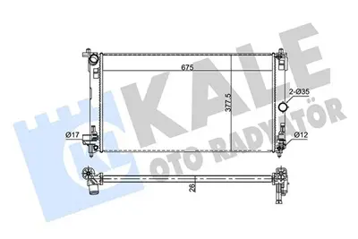 KALE 353875 Su Radyatörü GM 164000Y170