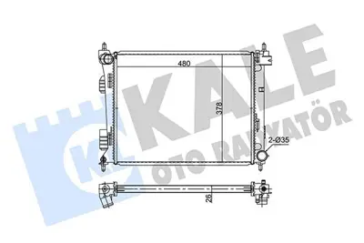 KALE 354275 Motor Su Radyatoru Accent Blue 1 6 Crdi 2011 -> - Rio 1 4 - 1 6 Crdi 2011 -> Manuel Vi·tes GM 253101R300