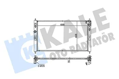 KALE 354295 Motor Su Radyatoru C4 Aırcross 4008 1,6 12> Mıtsubıshı Asx Lancer Vııı GM 1611245980, GM 1611246080, GM 1350A761, GM 21410W420P