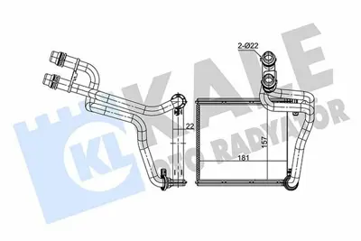 KALE 354910 Kalorifer Radyatoru Golf Vi 10>14 Jetta Iv 11> GM 5C0819031