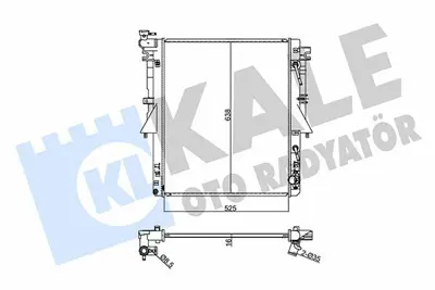 KALE 355065 Motor Su Radyatörü Mıtsubıshı L200 Trıtıon 2015 -> Fıat Fullback 2015 -> GM 1350A809, GM 6000605264, GM 1350A813, GM 1350A807