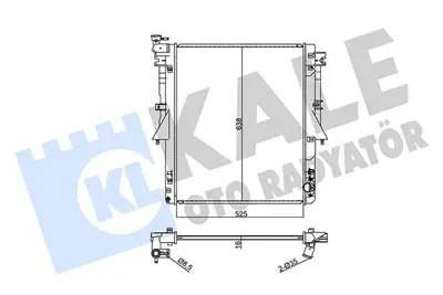 KALE 355070 Motor Su Radyatörü Mıtsubıshı L200 Trıtıon 2015 -> Fıat Fullback 2015 -> GM 1350A807, GM 6000605263, GM 1350A809, GM 1350A397, GM 1350A811