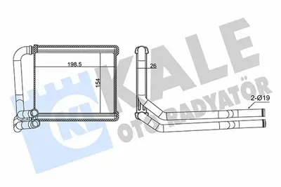 KALE 355080 Kalorıfer Radyatörü GM 971381R000