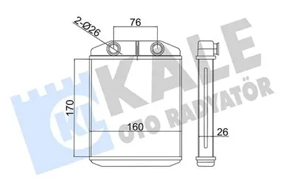 KALE 355110 Kalorıfer Radyatoru Clıo Iv Symbol Joy Sandero Iı GM 271151577R