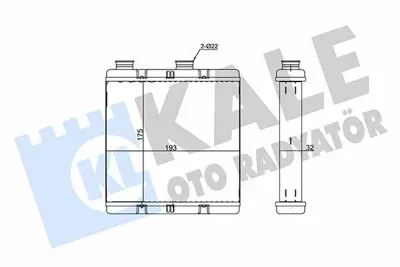 KALE 355255 Kalorıfer Radyatoru Honda Cıvıc Vııı 2006-2012 GM 79110SMJG41