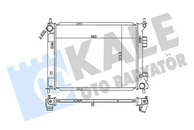 KALE 355510 Motor Su Radyatoru Hyundaı Ix20 - Kıa Venga GM 253101P199