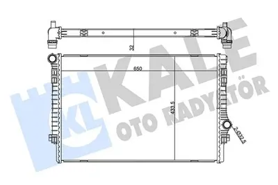 KALE 355515 Motor Su Radyatoru Karoq Kadıaq Octavıa Superb Golf Vıı Passat Tıguan A3 Q2 Q3 Ateca Leon 13> GM 5Q0121251EP, GM 5Q0121251GN, GM 5Q0121251ET, GM 5Q0121251FN, GM 5QM121251A, GM 1103173, GM 65302