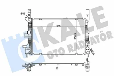 KALE 355520 Su Radyato¨r Ford C-Max Ii - Grand C-Max - Focus Iii - Transit Connect 1.5 Tdci GM 1889730, GM F1F18005HB