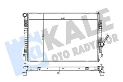 KALE 355535 Motor Su Radyatoru Golf Vıı Passat  Superb Tıguan Arteon A3 Q3 Q2 Leon Karoq Octavıa Yenı Modeller GM 5Q0121251HM