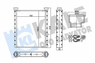 KALE 355720 Kalorifer Radyatoru X156 13> X117 15>19 W176 13>18 W246 11>18 C117 13>19 GM A2468300161