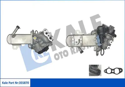 KALE 355870 Egr Valfı Ford S-Max (Wa6) 10>14 Mondeo Iv (Ba7) 10>15 Kuga Iı (Dm2) 14> C4 Iı (B7)  09> C5 Iıı 09>d