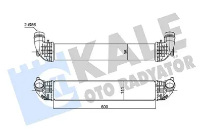 KALE 355910 Turbo Radyatörü GM 13356647, GM 39075515, GM 39109105, GM 39185909