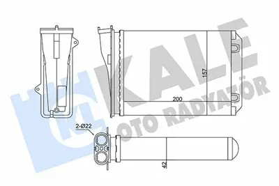 KALE 356125 Kalorıfer Radyatörü GM 1608182480