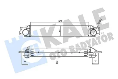 KALE 356235 Turbo Radyatörü GM 4805404, GM 96629070