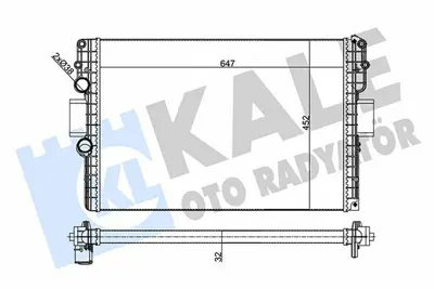 KALE 356245 Motor Su Radyatoru Iveco Daıly 35c 40c 06> GM 8MK376760624, GM 8MK376760621, GM 2049025, GM 2042025, GM 504152996, GM 504152995, GM 61987