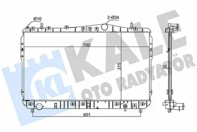 KALE 356255 Motor Su Radyatoru Brazıng M.T Lacettı GM 96433350, GM 96553428, GM 735159, GM 1313022, GM CU2788, GM 81002073, GM CR1312000S, GM PL842407, GM 107026, GM 96553378