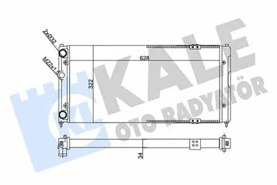 KALE 356295 Motor Radyatoru Polo Classıc Cordoba Ibıza Iı 1,9d 97>011z Ahu Alh GM 6K0121253AC