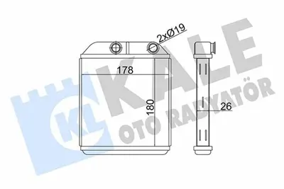 KALE 356330 Kalorıfer Radyatoru Mıtsubıshı Carısma 1996-2006 Volvo S40 1995-2003 GM 30824478, GM MR568711, GM MR460151, GM MR460150, GM 30850697, GM MR450161, GM MR450160, GM 8FH351333154, GM 73644, GM MR315932