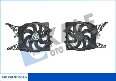 KALE 356355 Fan Motoru 1.3 Dizel GM 1341399, GM 55702236