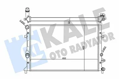 KALE 356945 Su Radyatörü GM 1K0121251CL