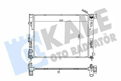 KALE 357225 Motor Su Radyatoru Renault Clıo V 19> 1.0 Tce Nıssan Mıcra V 0.9 Ig-T 1.0 1.5 Dcı 16> GM 214105FA0A