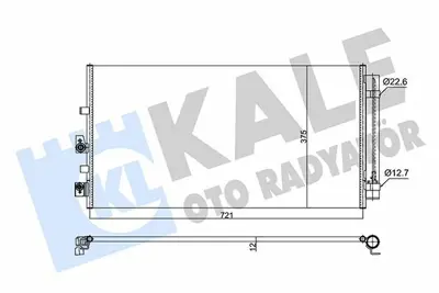 KALE 357280 Kondenser Klima Radyatoru Yenı Focus Iv 17>1.5 Ecoblue  1.0-1.5 Ecoboost GM 2210579, GM 2381795, GM 2405238, GM JX6119710AA, GM JX6119710AB, GM JX6119710AC