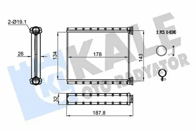 KALE 357290 Kalorıfer Radyatörü GM 271156379R