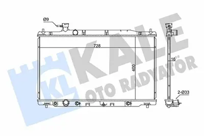 KALE 357300 Motor Su Radyatoru Honda Crv 2006> Otomatık Vıtes (400x728x16) GM 19010RZAA51, GM 19010RZA901, GM 19010RZPG51, GM 19010REZA51, GM 19010RZAA01, GM 19010R11A51, GM 19010RZ51, GM 68139