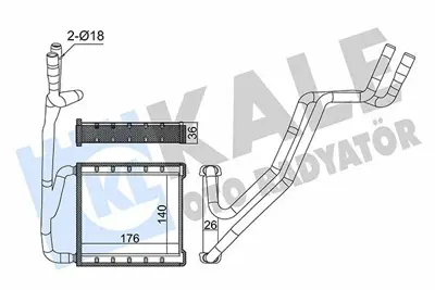 KALE 357330 Kalorıfer Radyatörü GM H1BH18B539AA