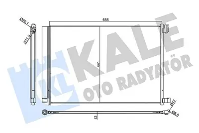 KALE 357740 Klima Radyatörü GM A0995000454