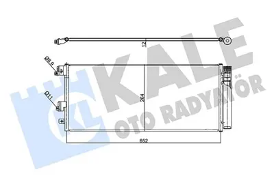 KALE 357955 Klima Radyatörü GM 13486480, GM 1850742