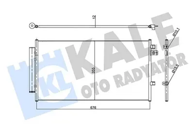 KALE 357960 Klima Radyatörü GM 51938531