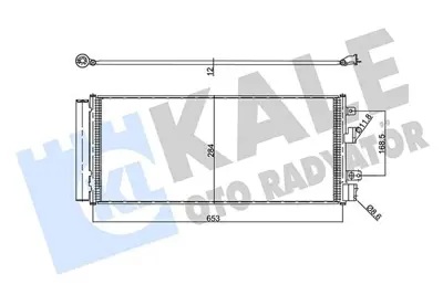 KALE 357980 Klima Radyatörü GM 13378220, GM 13453205, GM 1850416, GM 1850441