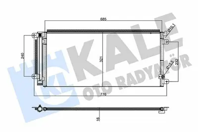 KALE 358090 Klima Radyatörü GM 80100TBCA01