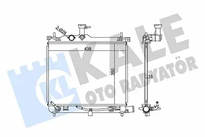 KALE 358400 Motor Su Radyatoru I10 1,1 1,2 2008> Otomatık (350x438x16) GM 1283131, GM 253100X000, GM 253100X060, GM 253100X100, GM 253100X150, GM 253100X170, GM 253100X200, GM 253100X300, GM 253100X330, GM 253100X400