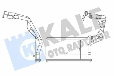 KALE 358590 Kalorıfer Radyatoru Mıtsubıshı L200 2.5 Dıd Trıton 2005-2015 GM 7801A382