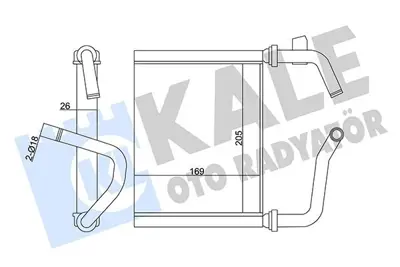 KALE 358595 Kalorıfer Radyatoru Honda Accord 1990-1998 GM 79110S84A01