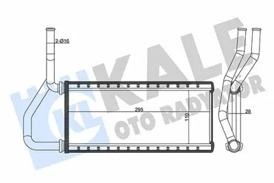 KALE 358610 Kalorıfer Radyatoru Honda Crv 2002> GM 79110SCAA01