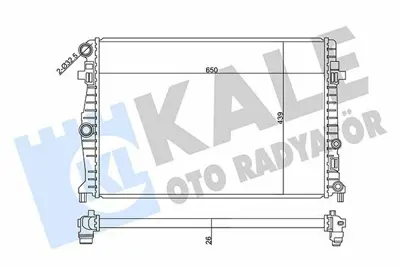 KALE 358940 Su Radyatörü GM 2Q0121253K