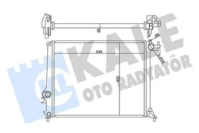 KALE 358985 Su Radyatörü GM 214105169R