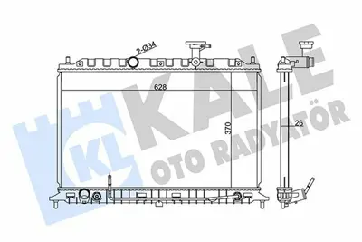 KALE 359100 Motor Su Radyatoru Kıa Rıo 1,4 2005> Otomatık (370x645x26) GM 253101G000, GM 253101G001, GM 253101G200, GM 253101G210, GM S253101G001, GM S253101G000, GM S253101G211, GM 253101G101, GM 253101G050, GM 253101G211